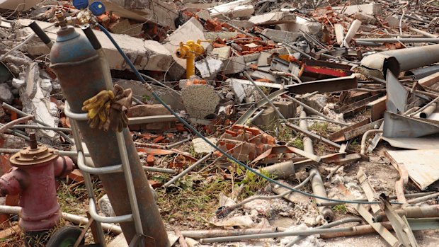 The demolition of Beijing Oriental Petrochemical Plant late last month.