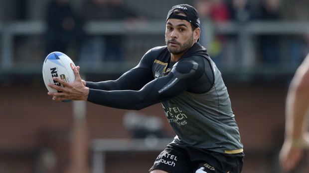 Rugby interest: South Sydney Rabbitohs star Greg Inglis is considering a code switch.
