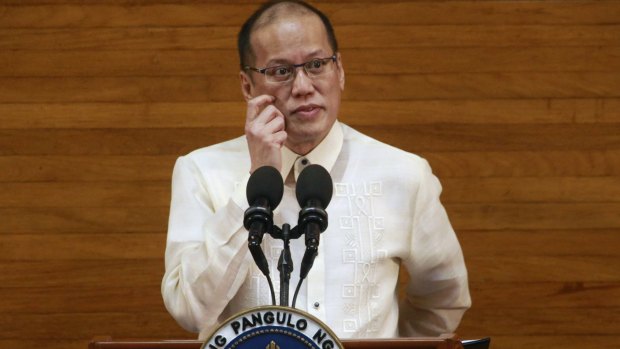 Filipino President Benigno Aquino III delivering his last State of the Nation address in Manila on Monday.