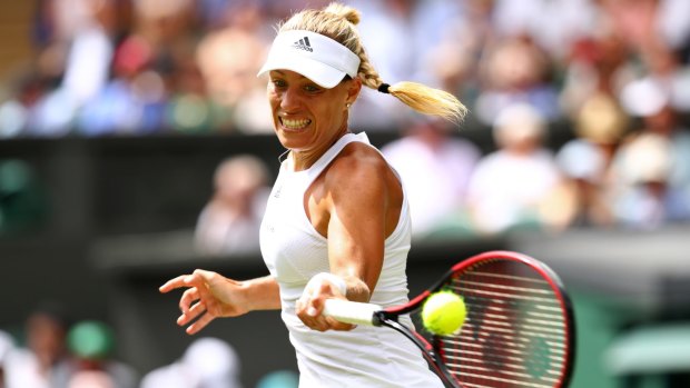 Angelique Kerber survived a plucky challenge from Irina Falconi.