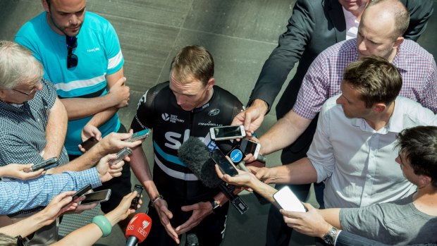 In the spotlight: These days, Chris Froome has a lot on his mind. 
