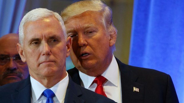Vice-President-elect Mike Pence and President-elect Donald Trump. Mr Pence said any change would be to "accommodate the increased interest".