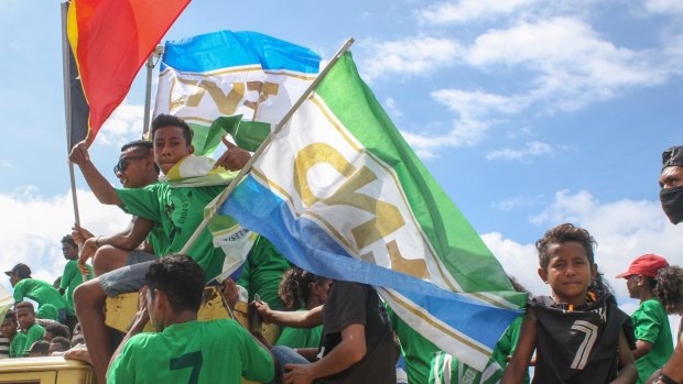 Young people campaign ahead of East Timor's parliamentary election.
