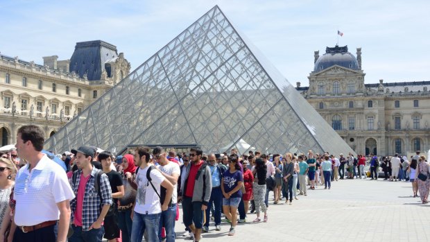 A record 10.2 million people visted the Louvre museum in Paris last year.