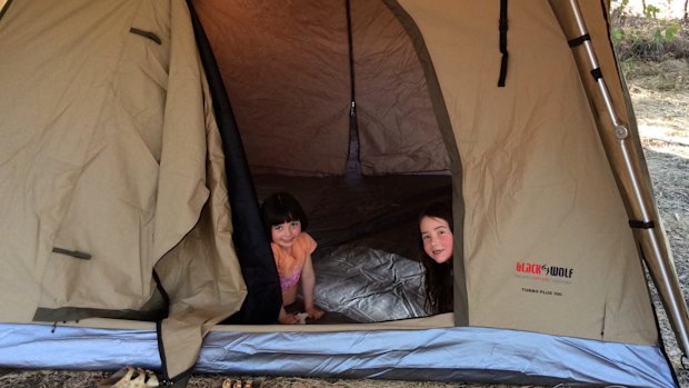 Kids in the Turbo tent at Mornington.