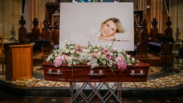 Rebecca Wilson's funeral service was held at St Andrew's Cathedral in central Sydney on Friday.
