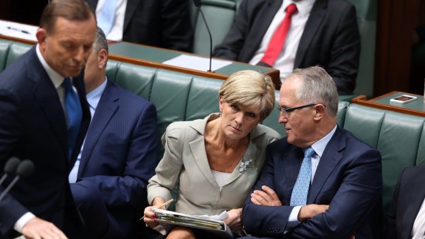 Punters believe Foreign Minister Julie Bishop and Communications Minister Malcolm Turnbull would be the most likely replacement should Prime Minister Tony Abbott lose the top job.