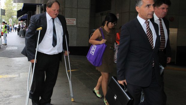 Former council chief financial officer Gary Goodman arriving at the inquiry into the City of Botany Bay.