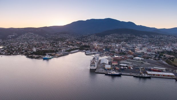 Hobart in Tasmania, where one expert recommends buying a home 'because the market's likely to go up'.