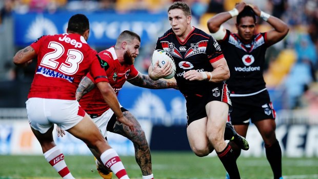 The Dragons had three tries disallowed in their 26-10 loss to the Warriors.