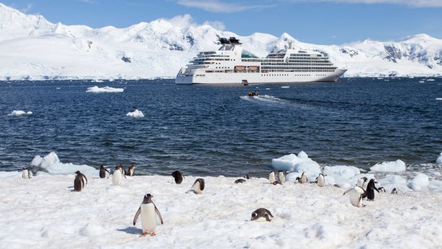 Exploring Antarctica on Seabourn Quest.