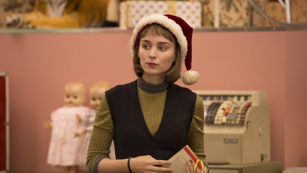 Rooney Mara as Therese Belivet in Todd Haynes' <i>Carol</i>. Mara sees Therese as a lonely figure, surrounded by the trappings of the post-war ideal.