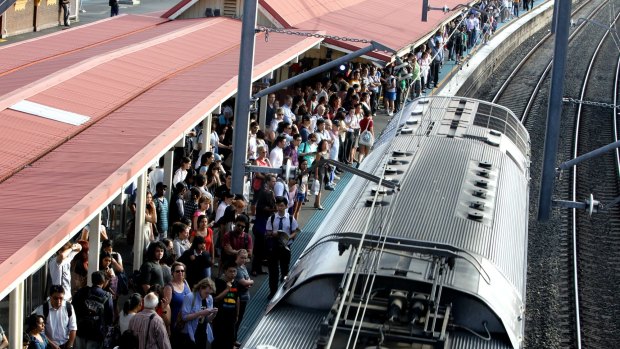 There are no lifts at the busiest platforms at Redfern Station.