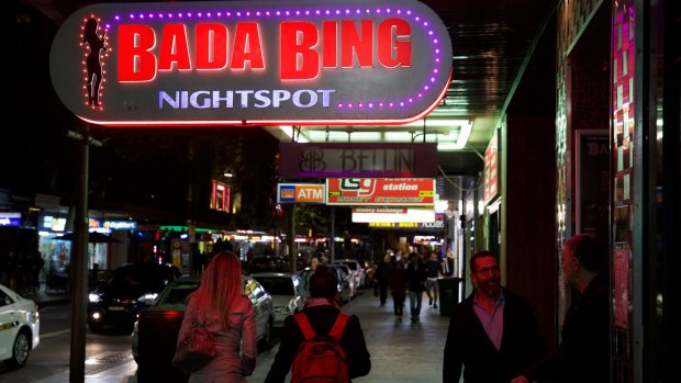 The premises of Kings Cross strip club Bada Bing has seen its land value drop.