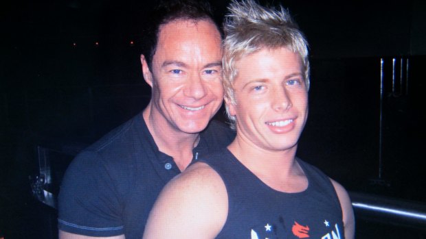 Michael Atkins and Matthew Leveson before Matthew's disappearance in 2007.