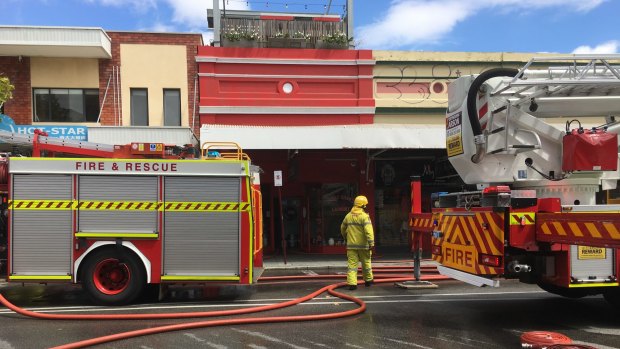 Firefighters rushed to Lucky Chan's after a fire broke out in the restaurant.