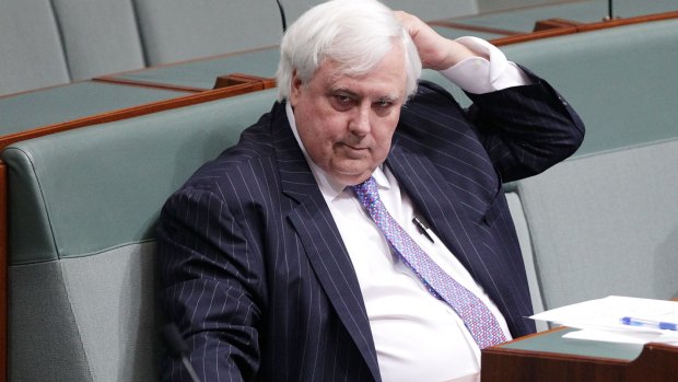 Clive Palmer in Canberra on Tuesday. 