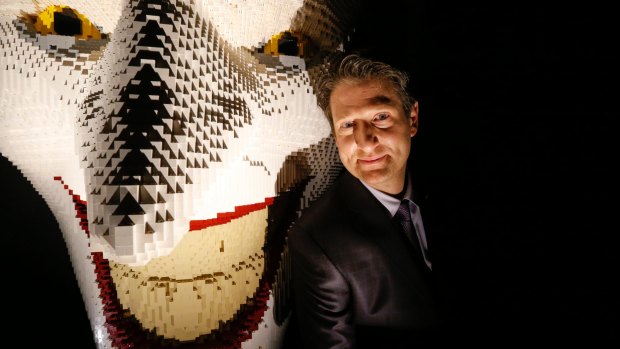 New York contemporary artist Nathan Sawaya's exhibition, The Art Of The Brick: DC Comics, is being held at the Powerhouse Museum.