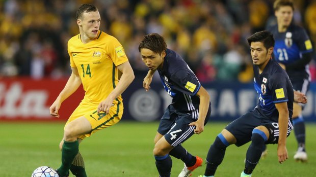 Key recruitment: Brad Smith played youth international career was with England, before he was brought into the Socceroos set up.