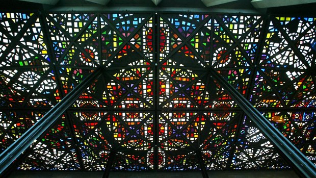 The ceiling in the great hall at the NGV.