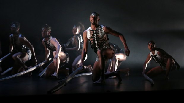 Scenes from the Bangarra Dance Theatre production, <i> Lore</i>.