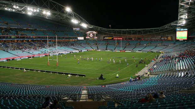 Familiar sight: a sparsely populated ANZ Stadium.