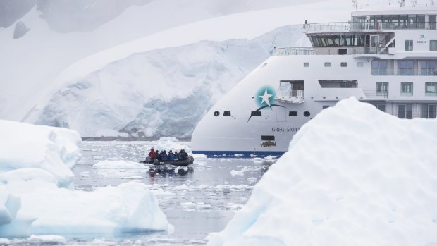 The Greg Mortimer is Aurora Expedition's swanky new purpose-built vessel.