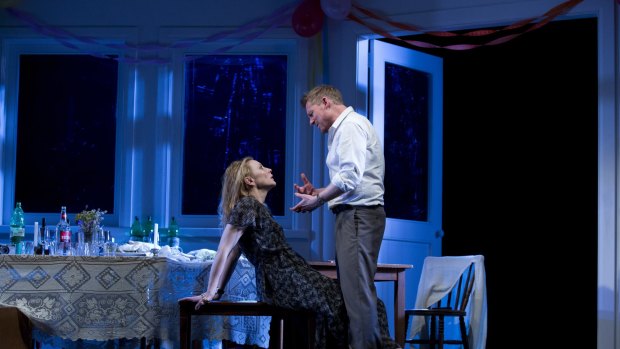 Cate Blanchett and Richard Roxburgh in the STC production of <i>The Present</i>, which is now bound for Broadway.