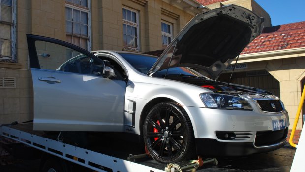 This HSV Commodore will now be sold at auction.