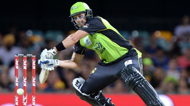 Struggling: Shane Watson has been below his best for the Sydney Thunder.