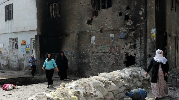 The mainly-Kurdish town of Cizre in Turkey has been wracked by violence in recent days. 
