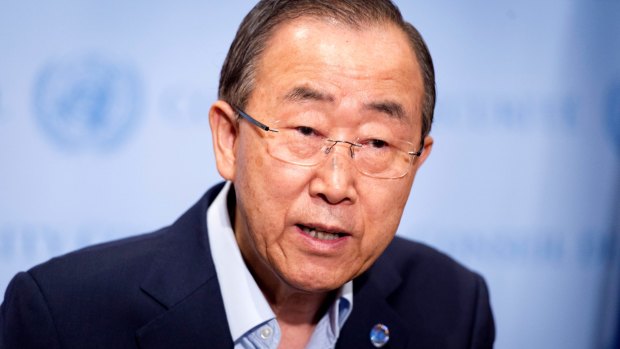 Boxed in: former UN secretary-general Ban Ki-moon was eventually forced to appoint an independent investigation.