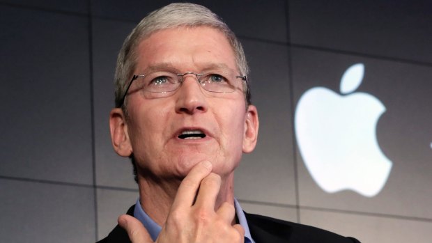 Apple chief executive Tim Cook was talking up growth.