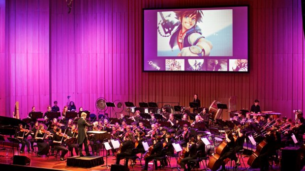 <i>Game On!</i> saw Canberra Youth Orchestra, conducted by Leonard Weiss, explore the digital-fantasy world. 