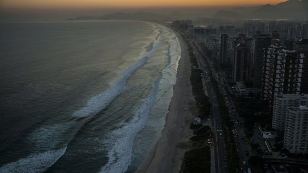 Barra Beach, Rio de Janeiro, home to the Olympic village.
