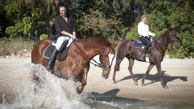 Liz Cantor and Tegan Harrison have struck up a friendship over their mutual love of horses and the sea.
