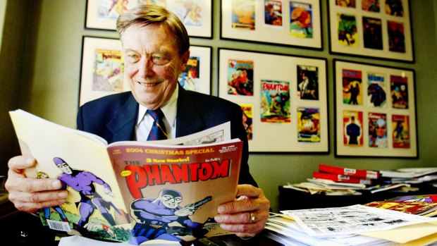 Jim Shepherd, the Australian publisher of the Phantom comics, in 2004. Shepherd was director of Frew Publications and also wrote many of the Phantom stories published here under licence from King Features.