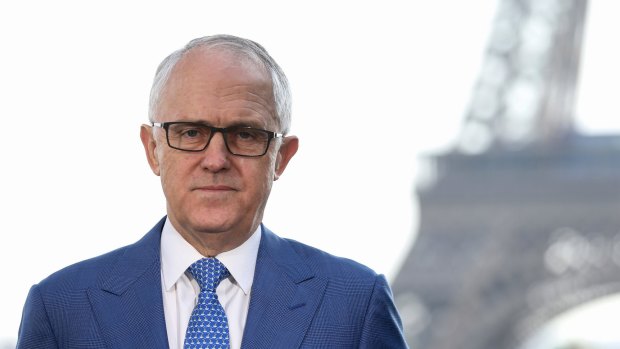 Prime Minister Malcolm Turnbull in Paris.