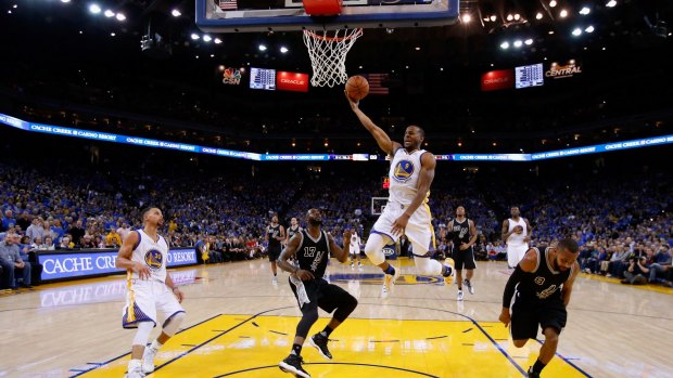 Overcome: Andre Iguodala's injury could prove costly for Golden State. 