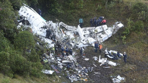 All but three players for Chapecoense were killed when their charter plane crashed into the side of a mountain. 