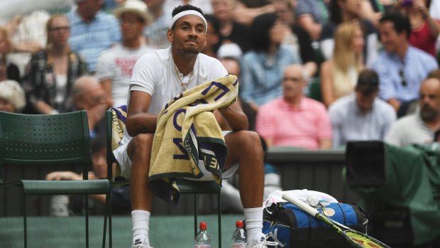 Nick Kyrgios: "As soon as I lost the first set, I just lost belief. Obviously felt like a mountain to climb after losing the first."