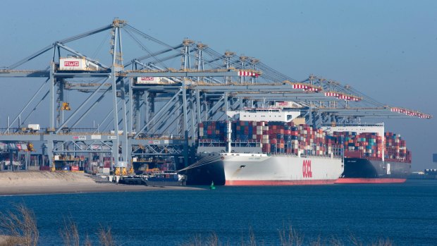 Automation has decimated jobs at Rotterdam's Maasvlakte port, Netherlands.