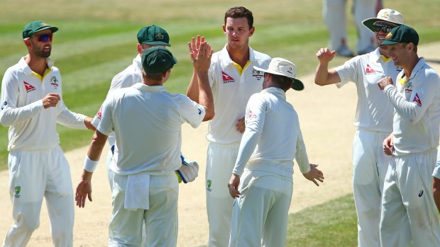 Mixed day: Josh Hazlewood.