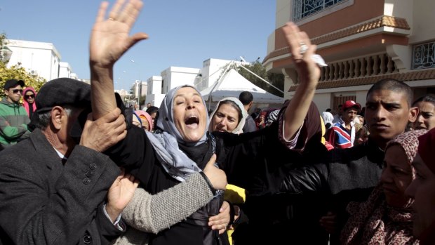 The mother of a victim of the Bardo Museum attack in Tunis.