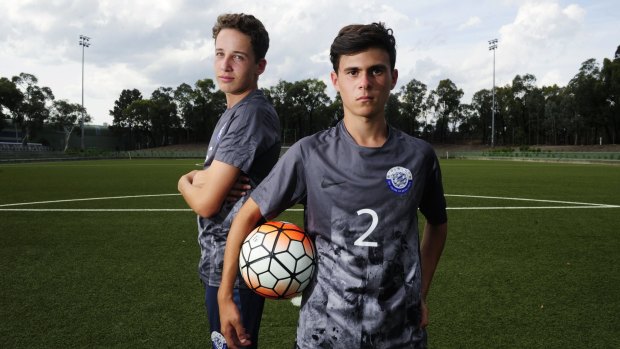 Kai Trewin,14, and James Fletcher, 15, have been selected into the FFA Centre of Excellence. 