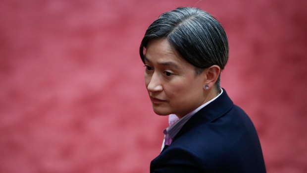 Labor senator Penny Wong during question time on Monday.