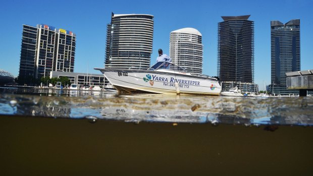 The Yarra River at Docklands. 