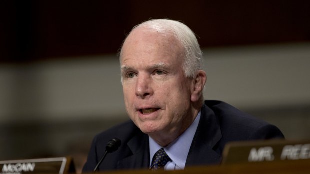Senator John McCain in Washington earlier this month. 