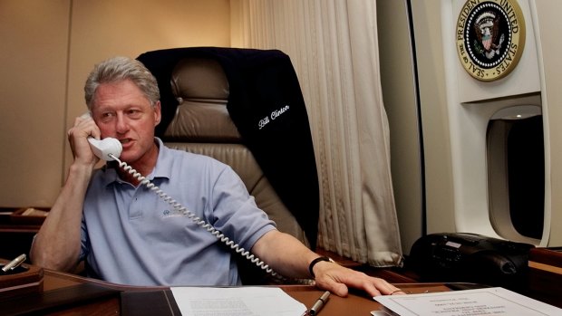 Former President Bill Clinton allegedly delayed several departures so a stylist could finish cutting his hair cut on board Air Force One.