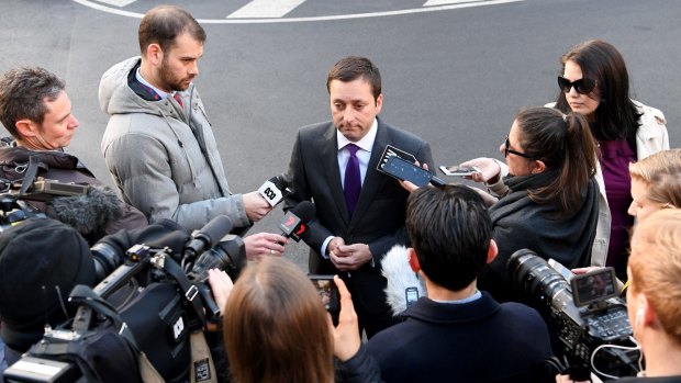 Matthew Guy answers questions about his dinner with alleged mobster Tony Madafferi.